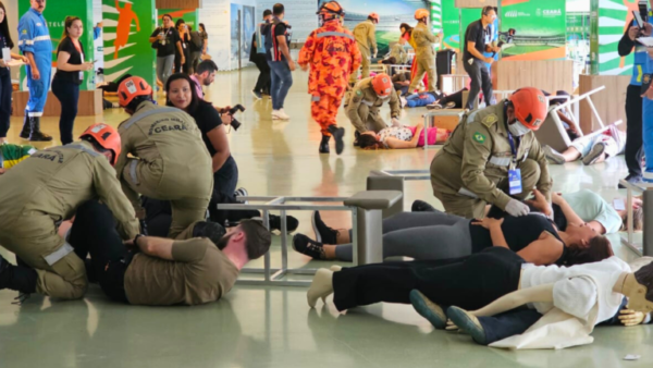 Forças de Segurança participam da simulação da Força Nacional do SUS voltada para incidentes com múltiplas vítimas