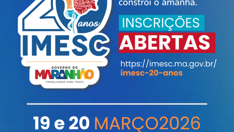 Imesc celebra 20 anos com evento que reunirá especialistas nacionais para debater planejamento e desenvolvimento