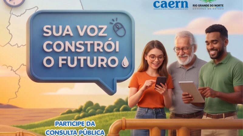 Caern abre consulta pública sobre esgotamento sanitário em 48 municípios do RN