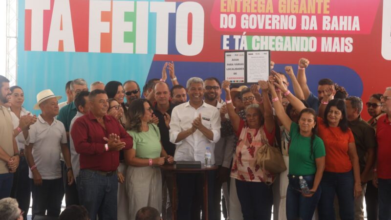 Em Carinhanha, Jerônimo Rodrigues autoriza obra de abastecimento de água pelo Novo PAC