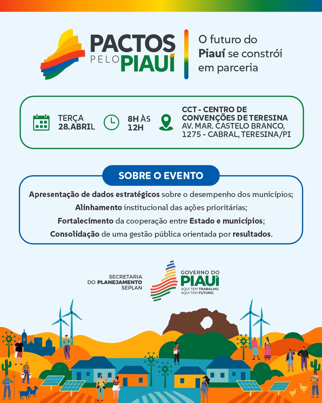 Governo do Estado reúne prefeitos na terça (28) para apresentar resultados do 1º ano do Pactos pelo Piauí