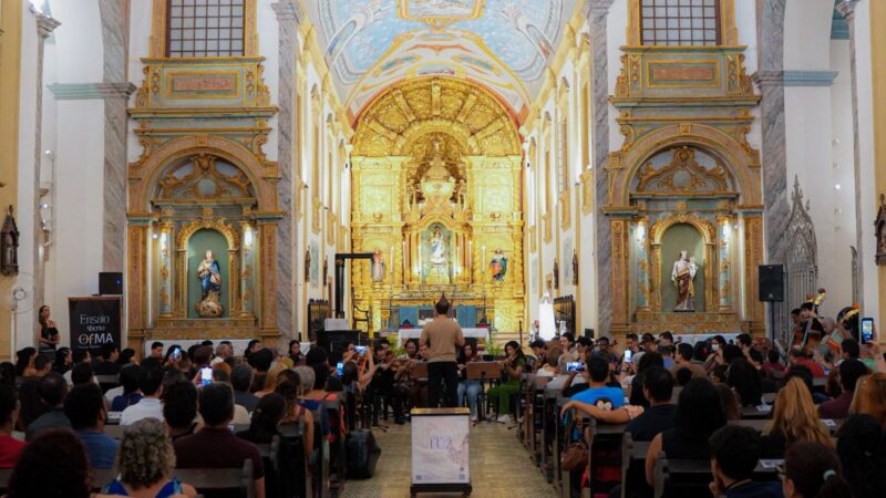 Apoiada pela Fapema, Orquestra Filarmônica do Maranhão realiza primeiro ensaio aberto, na Igreja da Sé