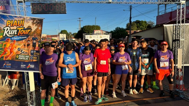 Piauí Run Tour abre circuito estadual de corridas de rua e reúne centenas de atletas em Murici dos Portelas